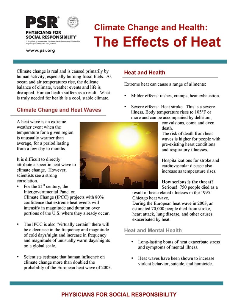 Climate Change and Health: Heat