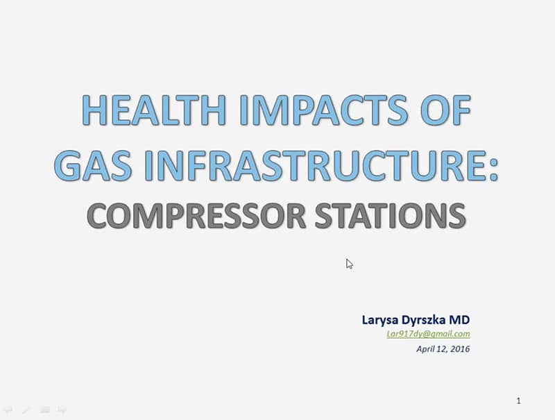 Health Impacts Gas Infrastructure