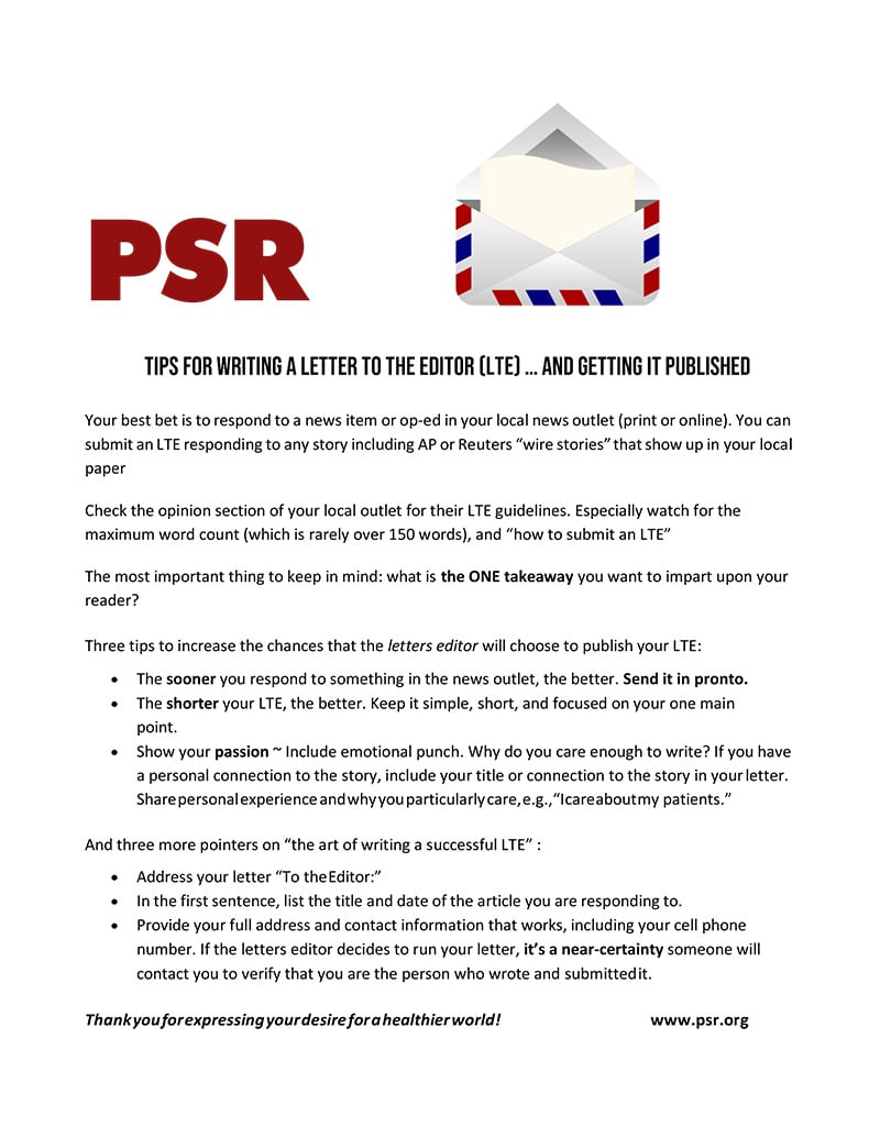 PSR Guide Successful LTE Writing