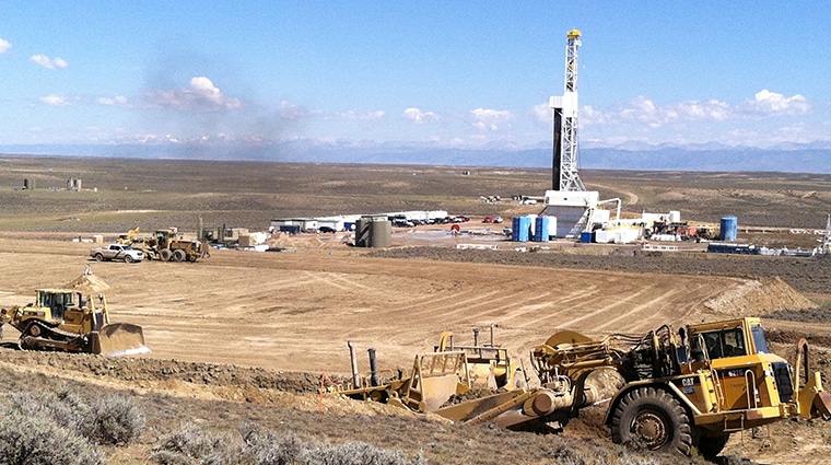 fracking site