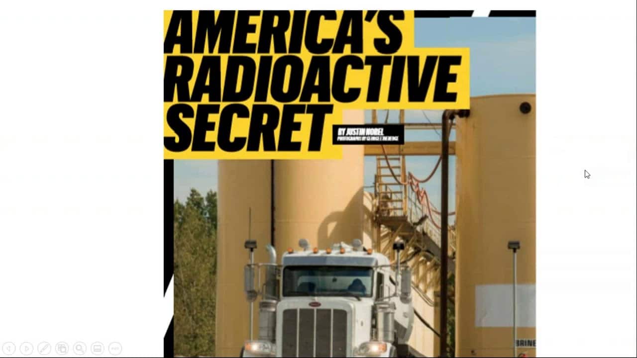 Radioactive Fracking Wastewater