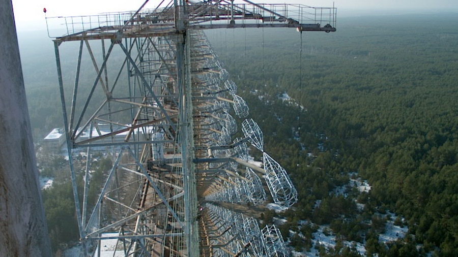The Duga early-warning radar system in Chernobyl, Ukraine