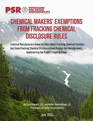 Chemical Makers Exemptions From Fracking Chemical Disclosure Rules