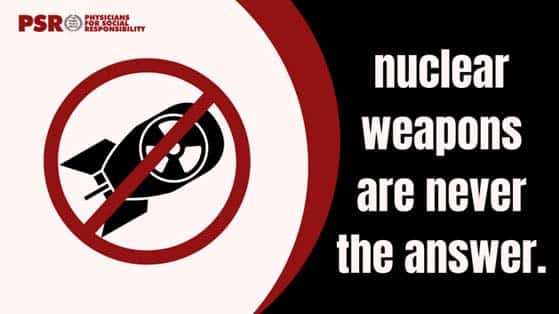Nuclear weapons are never the answer