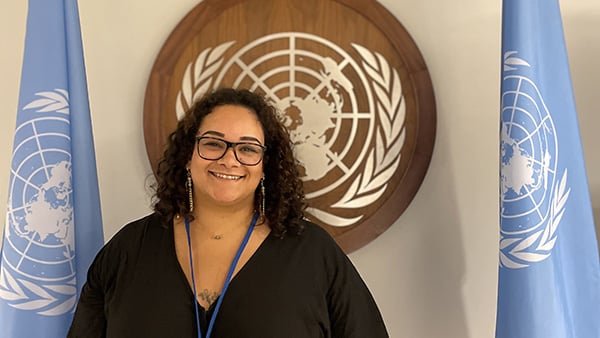 Jasmine Owens at the United Nations