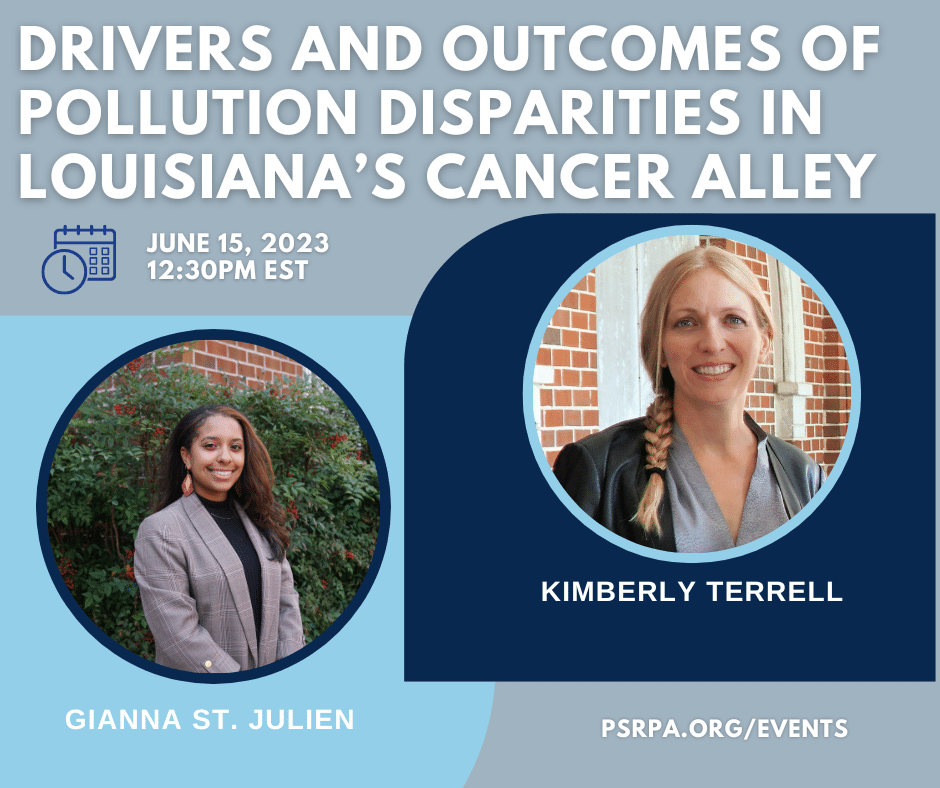 June 15 at 12:30 pm ET, speakers: Gianna St. Julien and Kimberly Terrell. Learn more at psrpa.org/events
