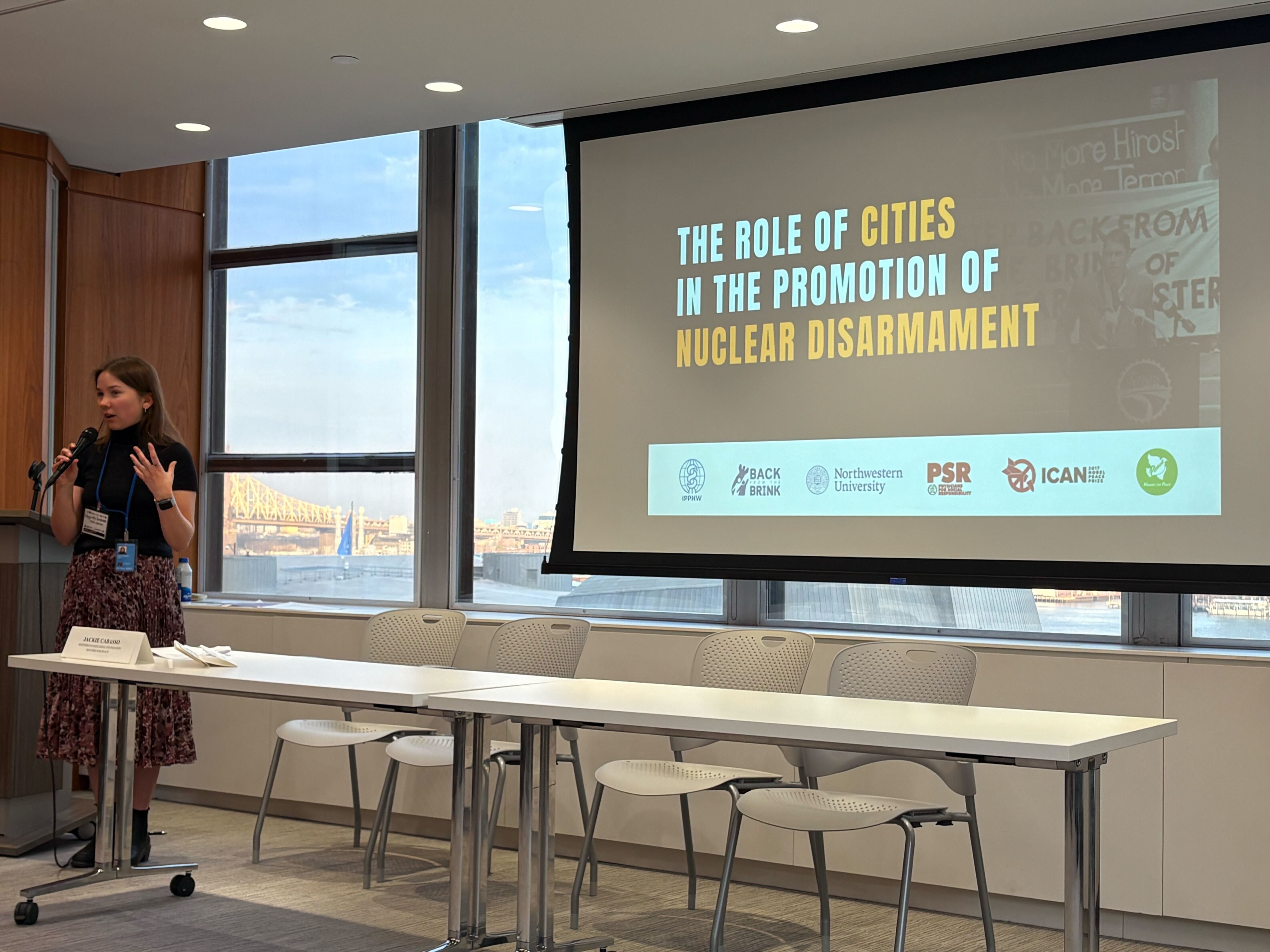 Magritte speaks at 3MSP side event on the role of local organizers in supporting nuclear abolition