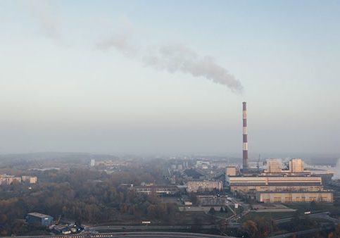 Air pollution from power plant