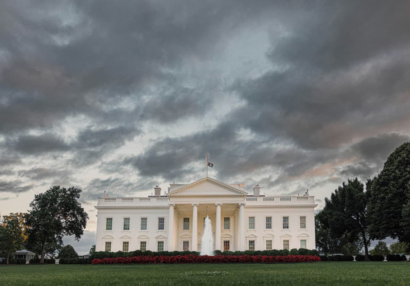 White House Gray Sky